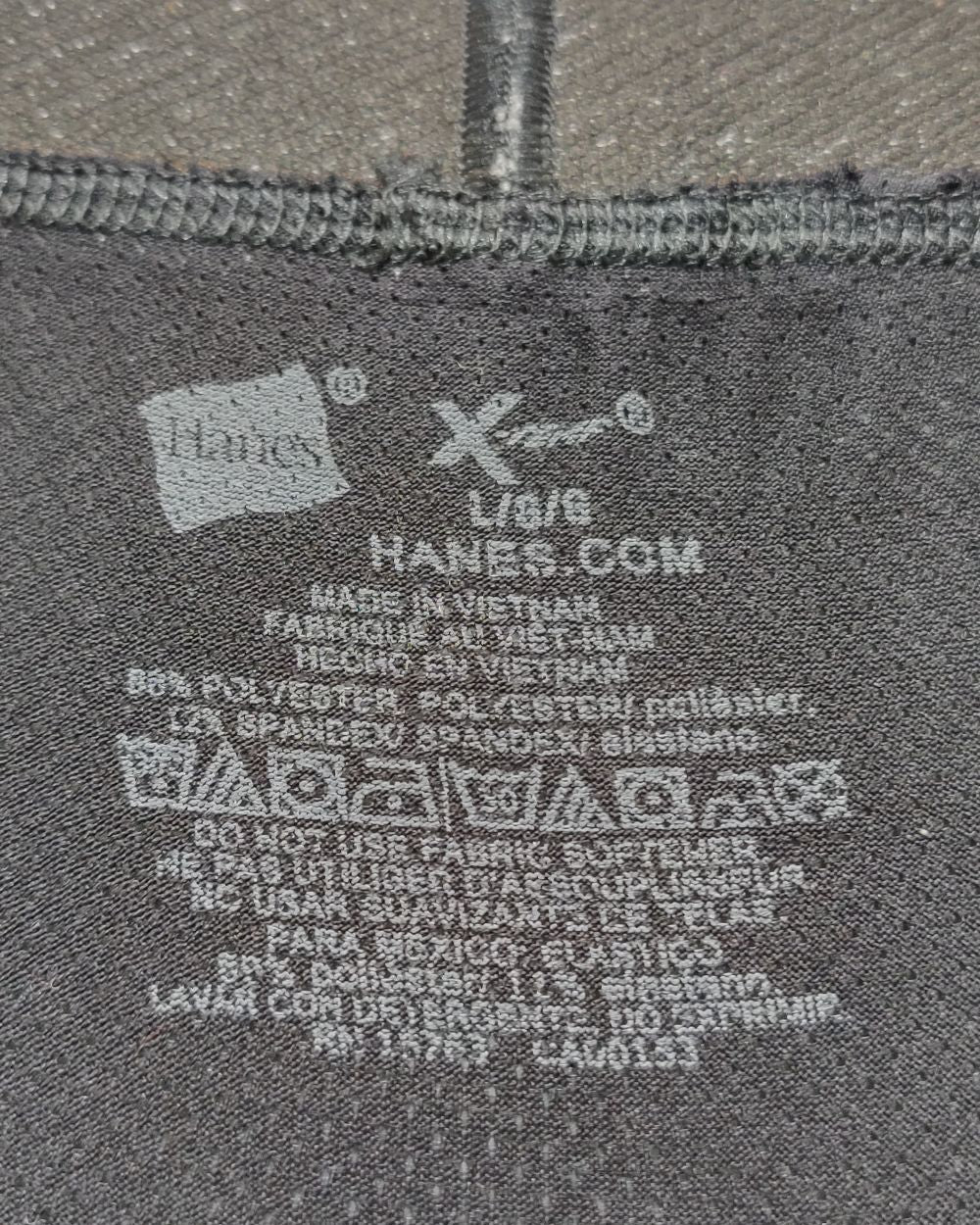 Hanes Black Boxer Underwear For Men Large