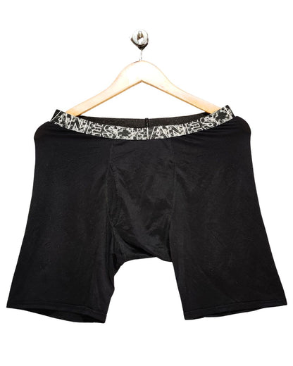 Hanes Black Boxer Underwear For Men Large