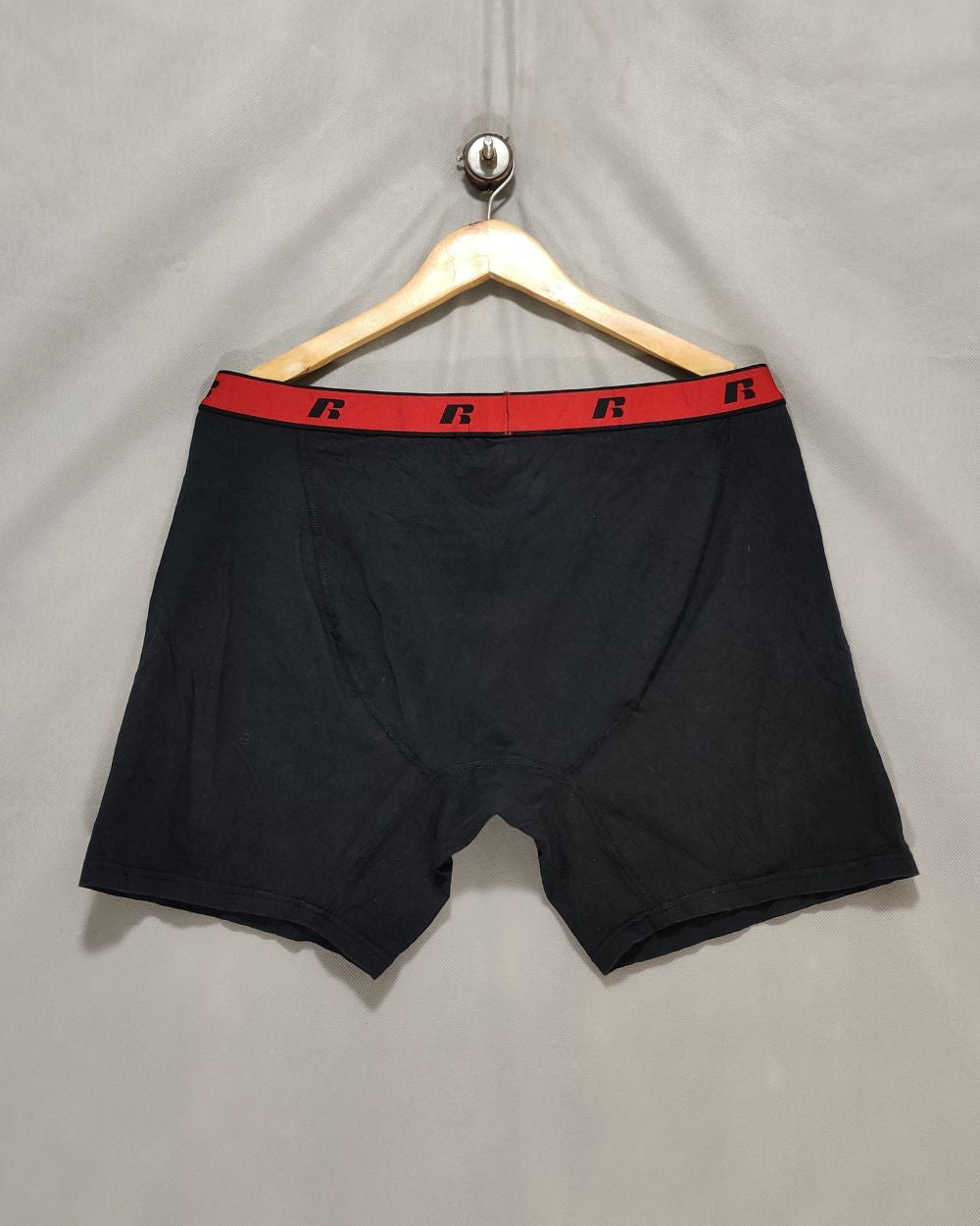 Russell Black Boxer Underwear For Men XXL