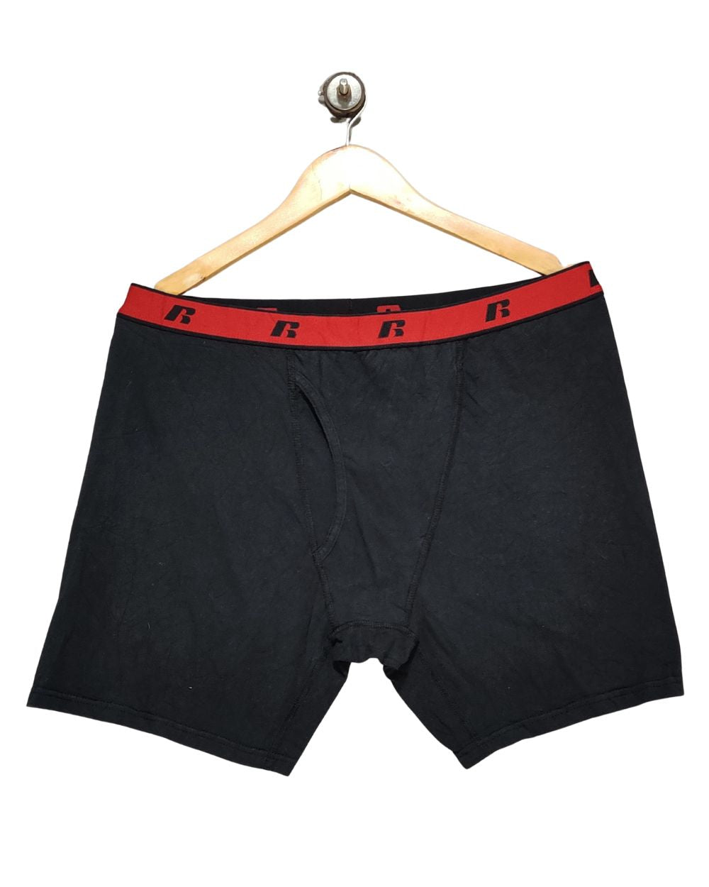 Russell Black Boxer Underwear For Men XXL