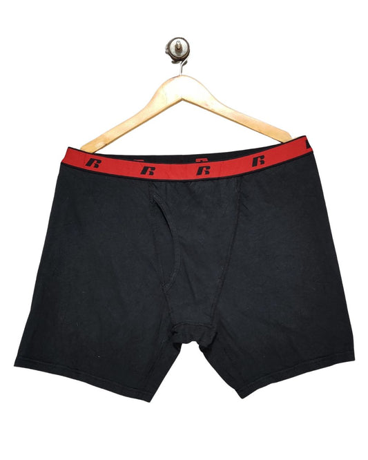 Russell Black Boxer Underwear For Men XXL