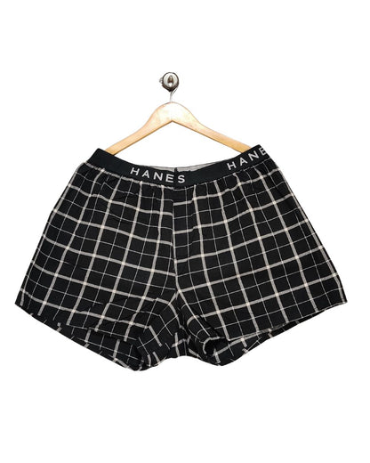 Hanes  Black Underwear For Men Large