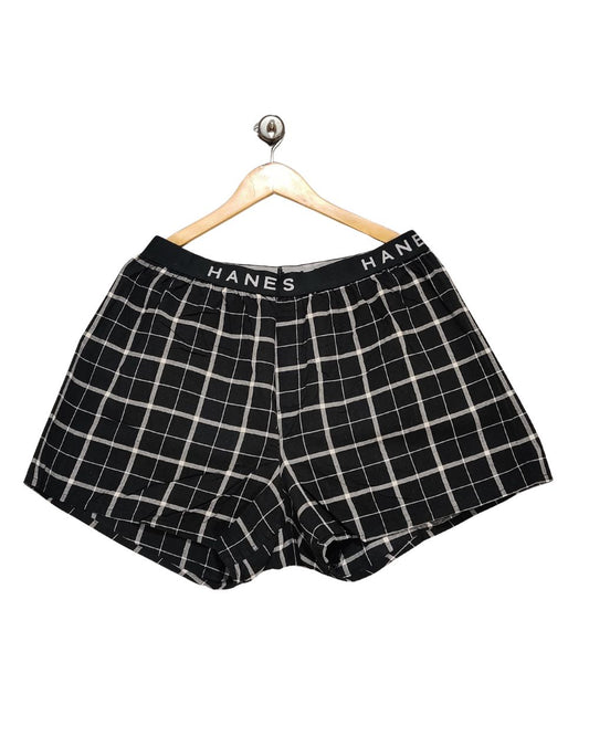 Hanes  Black Underwear For Men Large