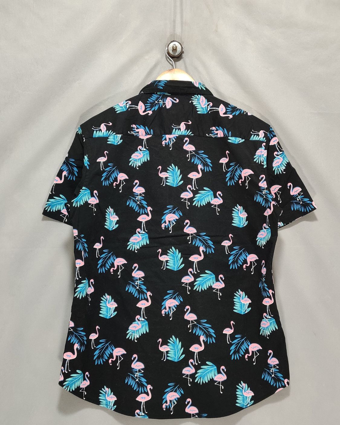 Nautica Black Cotton Hawaii Shirt For Men M