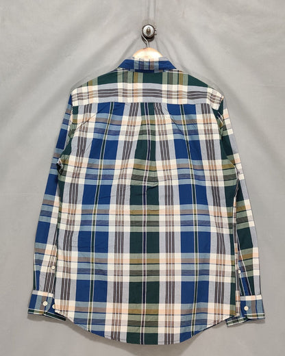 Polo U.S. Assn Blue Cotton Shirt For Men L