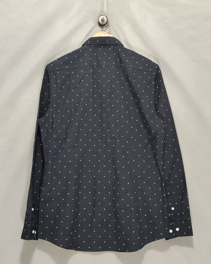 H&M Black Cotton Shirt For Men M