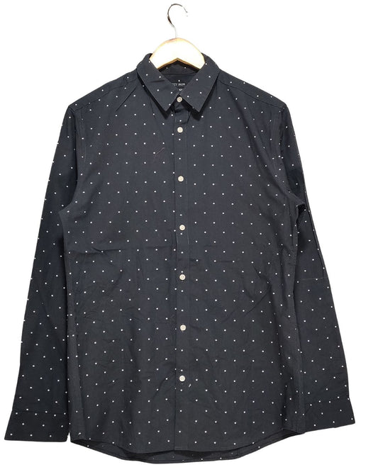 H&M Black Cotton Shirt For Men M