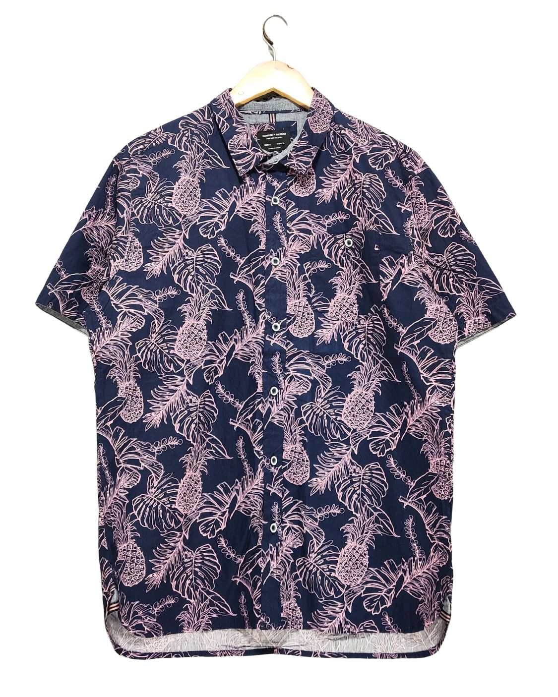 Sunrise Kingdom Blue Cotton Shirt For Men L