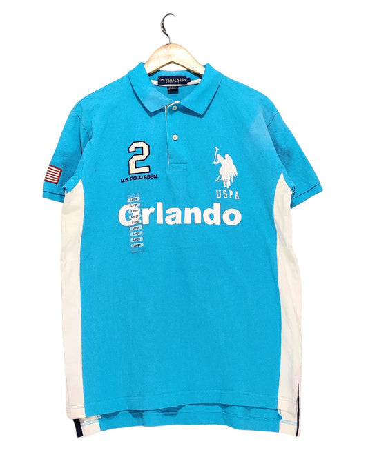 Polo U.S. Assn Blue Polo T Shirt For Men L