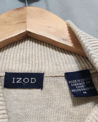 Izod Cream For Men Sweater M