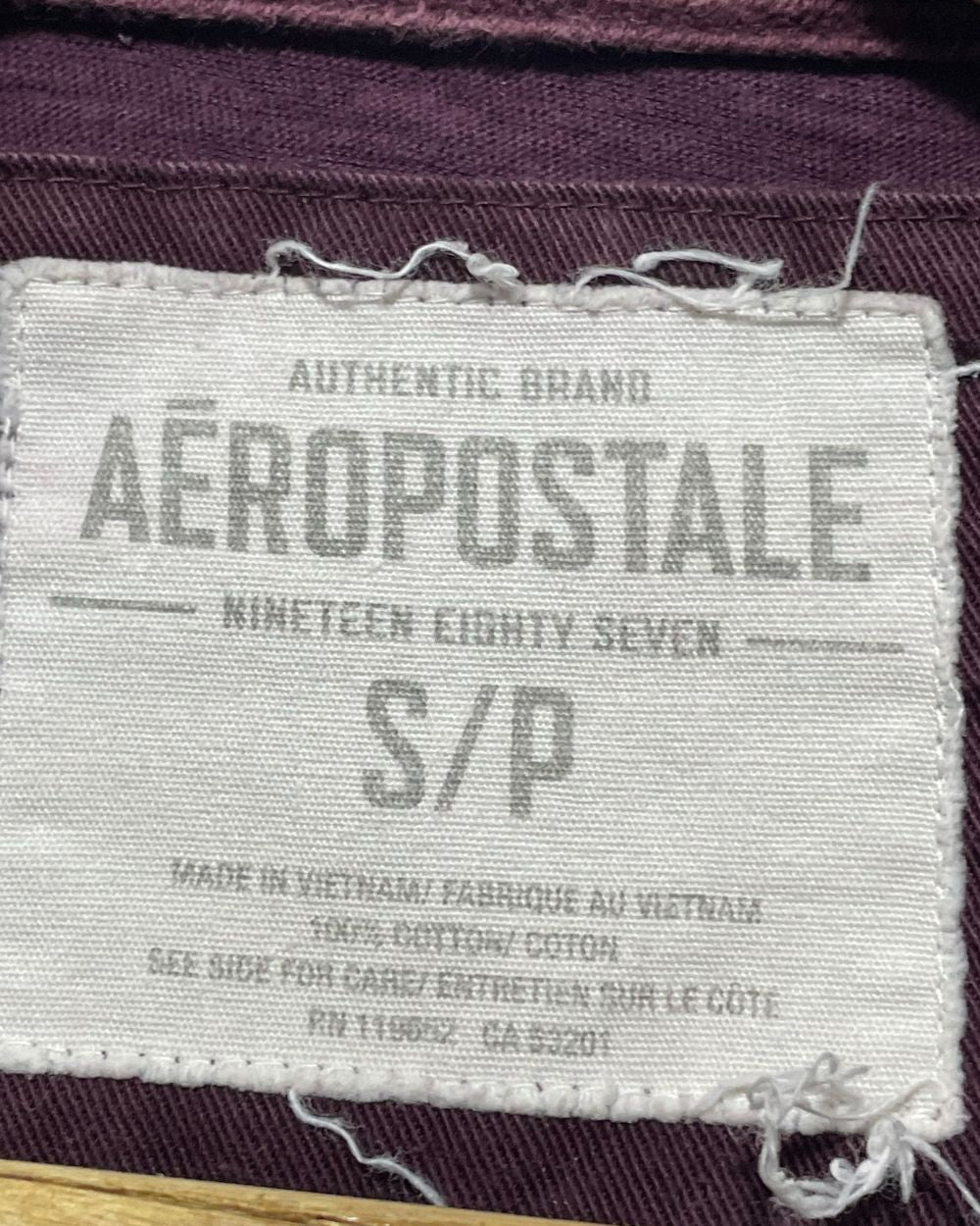 Aeropostale Maroon T Shirt For Men Small