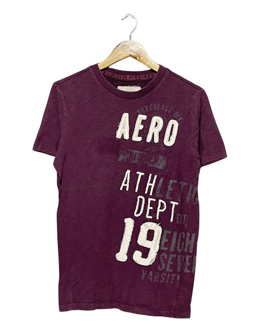 Aeropostale Maroon T Shirt For Men Small