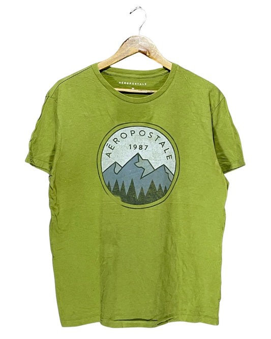 Aeropostale Green T Shirt For Men Large