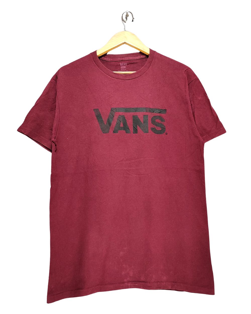 Vans Maroon T Shirt For Men M