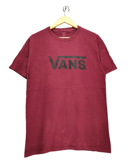 Vans Maroon T Shirt For Men M