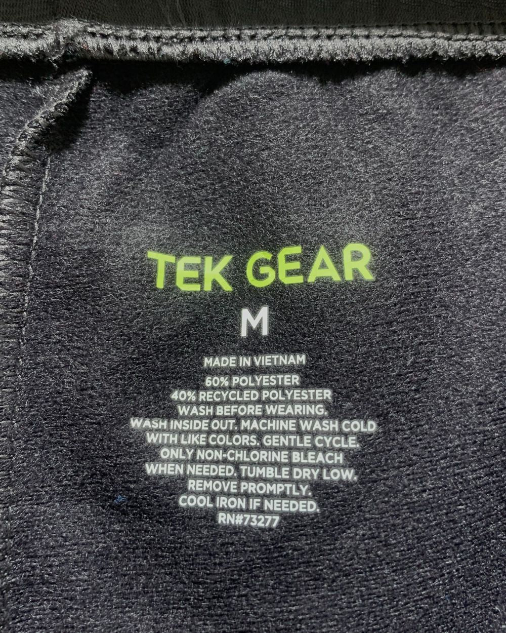 Tek Gear Black Sport Winter Trouser For Men M