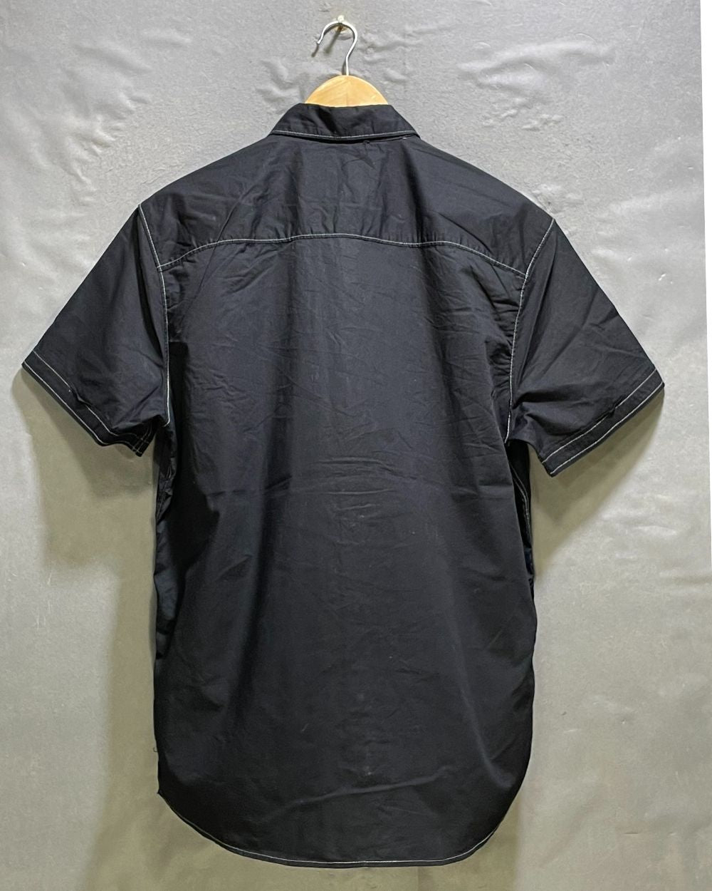 Michael Brandon Black Cotton Shirt For Men Medium | Preloved Labels