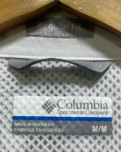 Columbia White Cotton Shirt For Men Medium | Preloved Labels