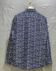 Silver Stone Blue Cotton Shirt For Men Large | Preloved Labels