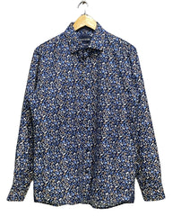 Silver Stone Blue Cotton Shirt For Men Large | Preloved Labels
