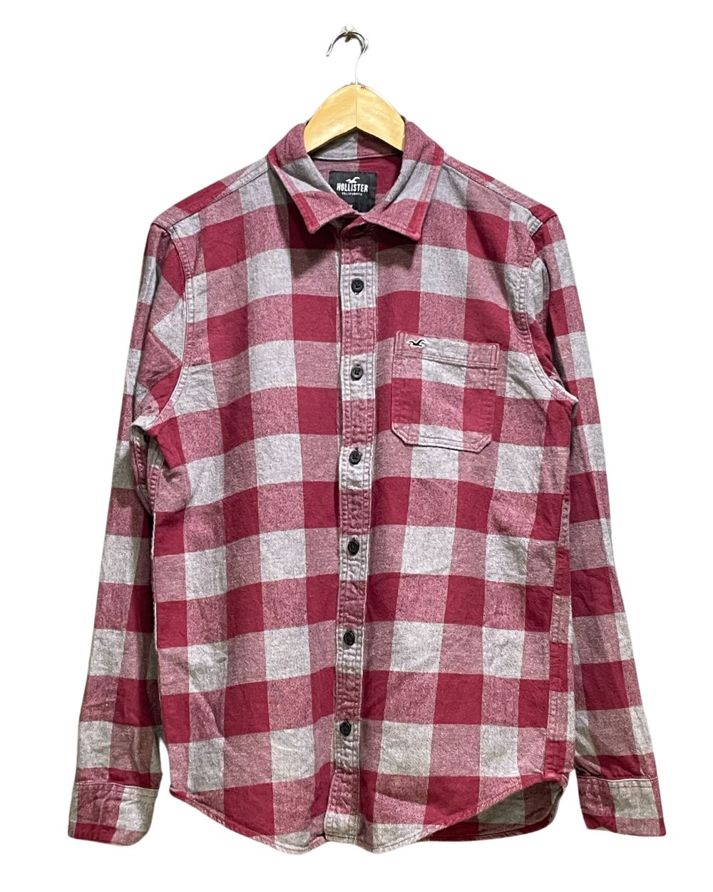 Hollister Blue Cotton Shirt For Men Medium | Preloved Labels