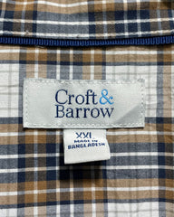 Croft & Barrow Brown Cotton Shirt For Men X Large | Preloved Labels