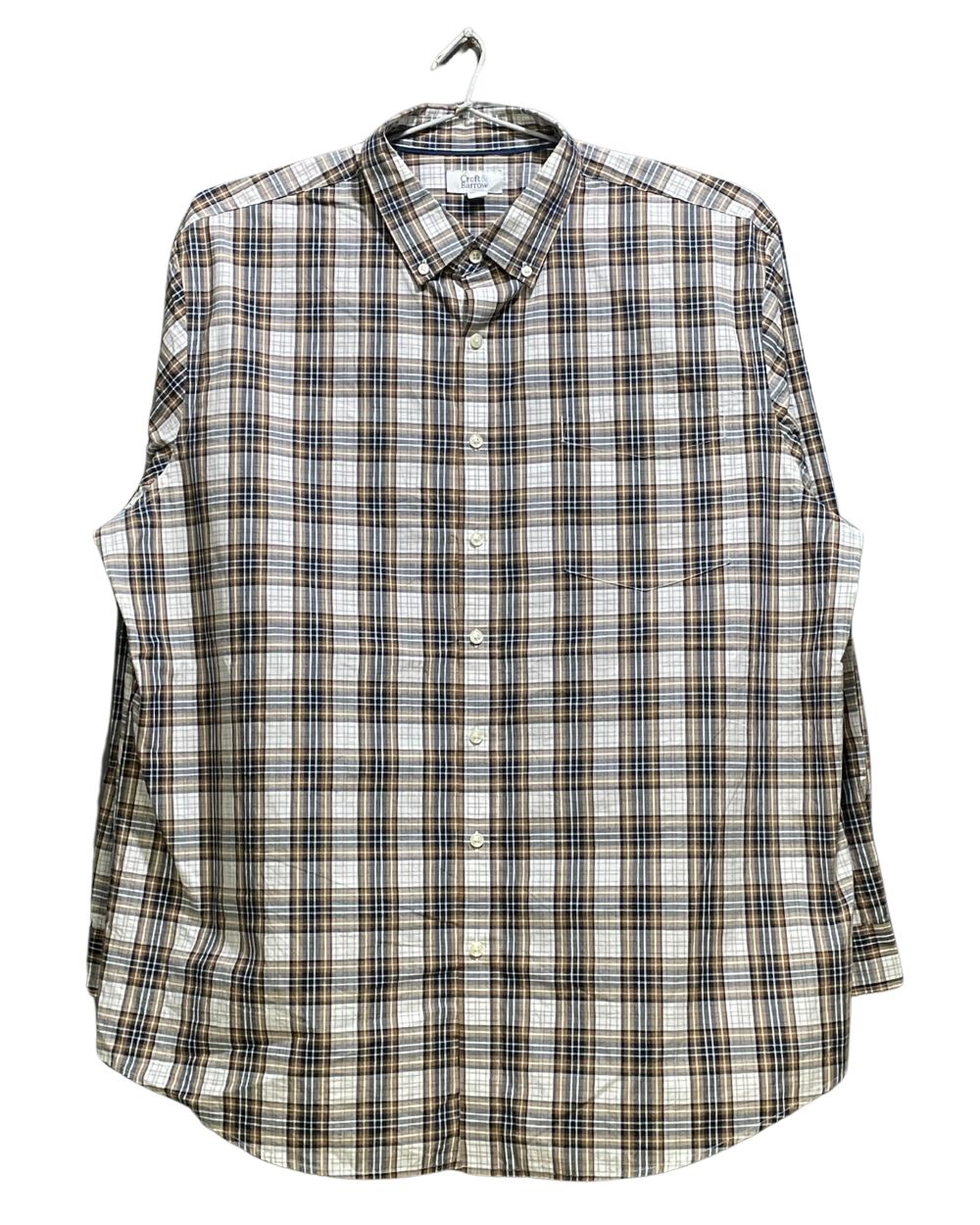 Croft & Barrow Brown Cotton Shirt For Men X Large | Preloved Labels