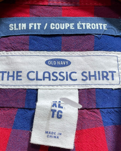Old Navy Red Cotton Shirt For Men X Large | Preloved Labels