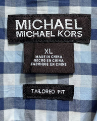 Michael Kors Blue Cotton Shirt For Men X Large | Preloved Labels
