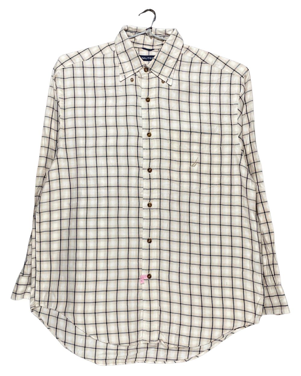 Nautica Cream Cotton Shirt For Men Large | Preloved Labels
