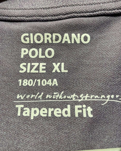 Giordano Red Cotton Polo T Shirt For Men X Large | Preloved Labels
