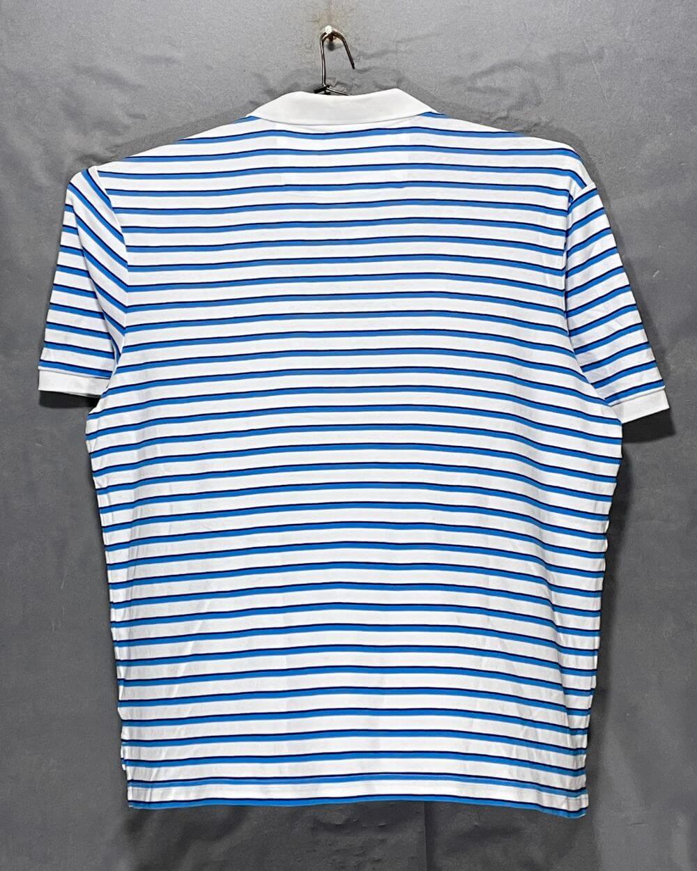 Chaps Blue Cotton Polo T Shirt For Men XX Large | Preloved Labels
