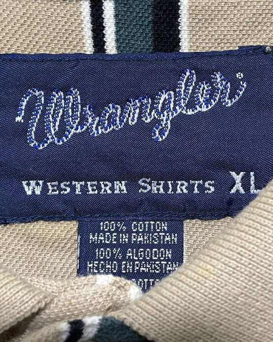 Wrangleri Khaki Cotton Polo T Shirt For Men XX Large | Preloved Labels