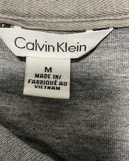 Calvin Klein Gray Cotton Polo T Shirt For Men Medium | Preloved Labels