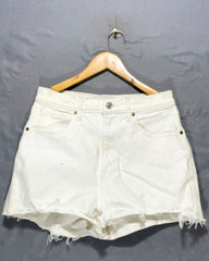 Abercrombie & Fitch White Jeans Shorts For Men Small | Preloved Labels