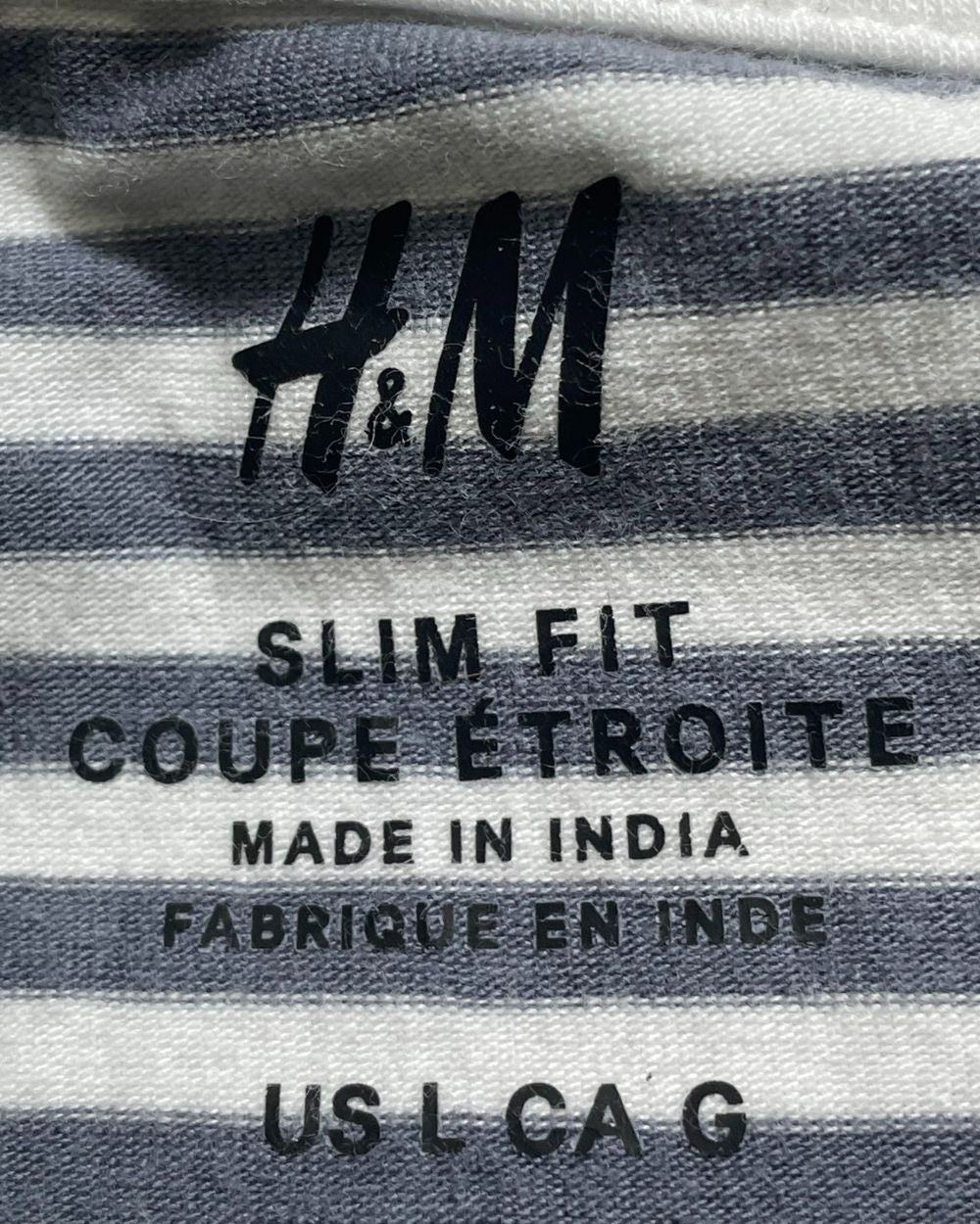H&M Gray T Shirt For Men Medium | Preloved Labels