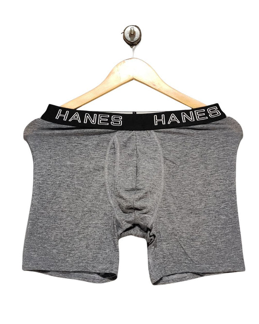 Hanes Gray Boxer Underwear For Men Medium