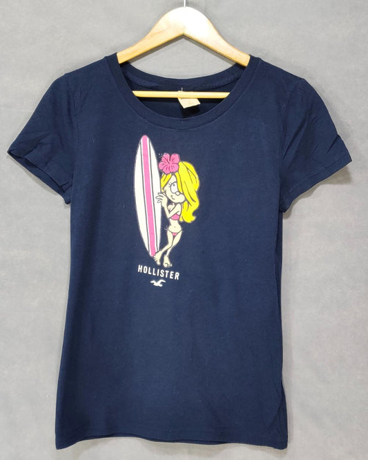 Hollister Branded Original For Cotton Women T Shirt