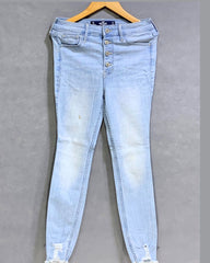 Hollister Branded Original Denim Jeans For Women Pant