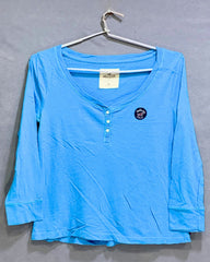 Hollister Branded Original For Cotton Women T Shirt