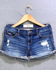Hollister Branded Original Denim Half Short For Women