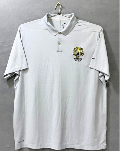 Nike Dri Fit Sports Gray Polo Men T Shirt