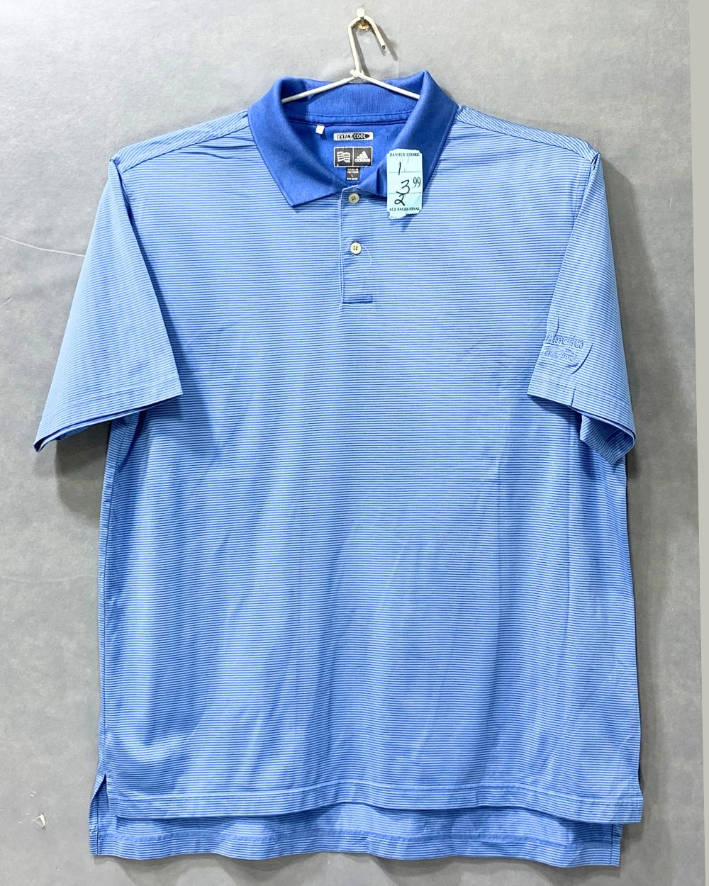 Adidas Sports Blue Polo Men T Shirt