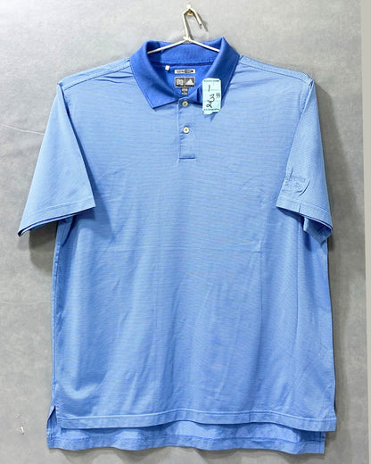 Adidas Sports Blue Polo Men T Shirt