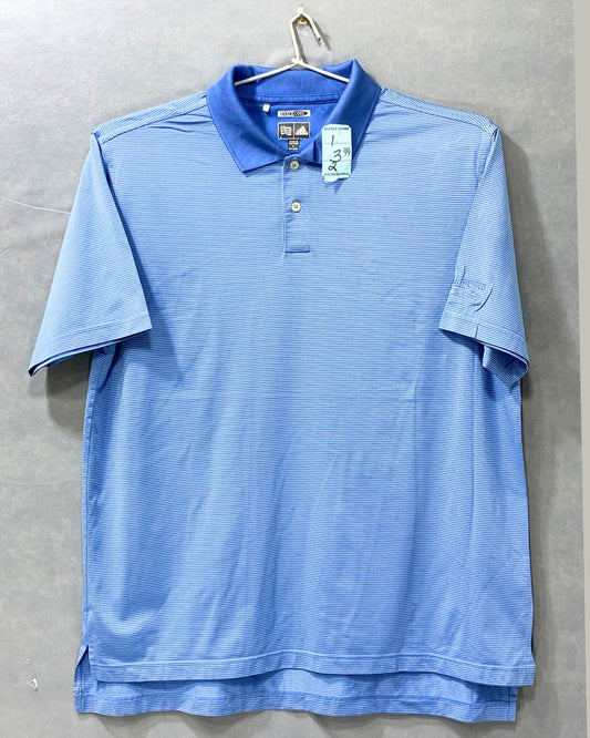 Adidas Sports Blue Polo Men T Shirt