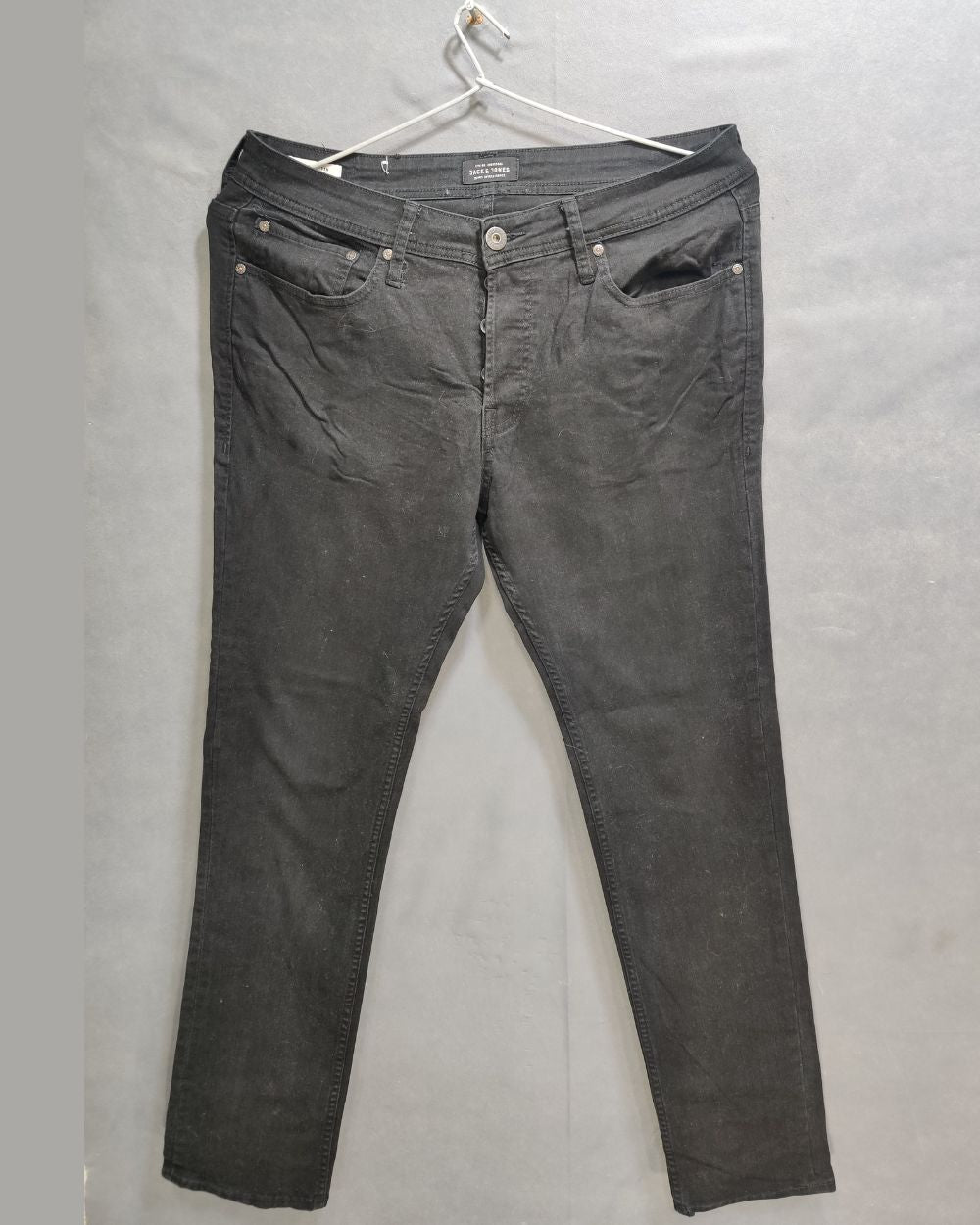 Jack & Jones Black Denim Jeans For Men M
