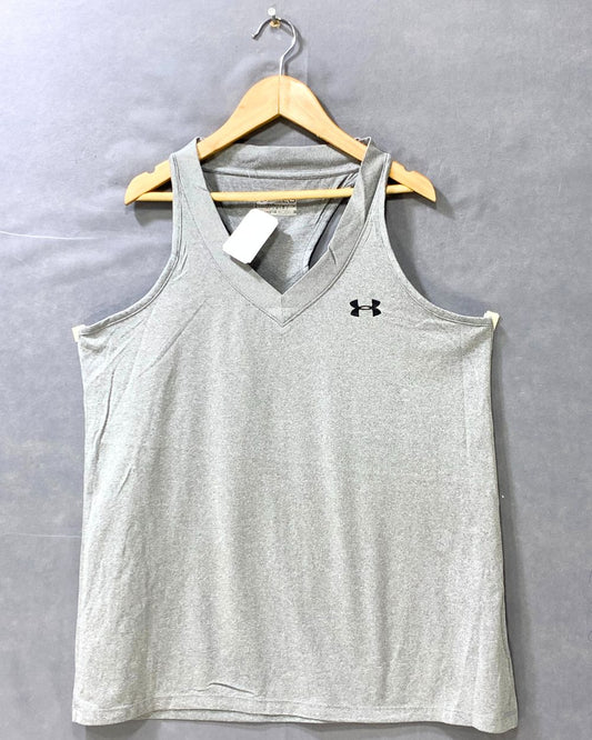 Under Armour Gray Sports For Women Vest T Shirt L