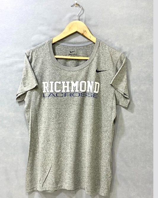 Nike Dri Fit Gray Sports For Women T Shirt L