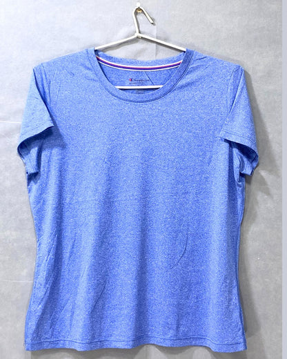 Champion Blue Sports For Women T Shirt L
