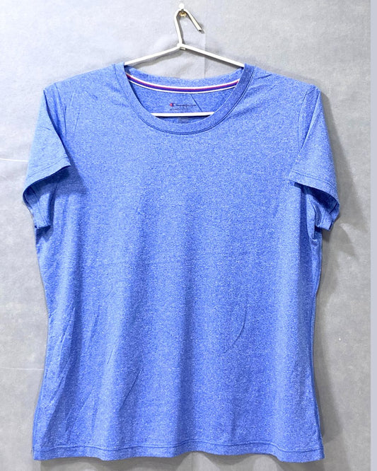 Champion Blue Sports For Women T Shirt L